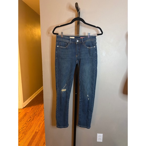 Pilcro and the Letterpress Denim - Pilcro and the Letterpress Women Medium Wash Distressed Skinny Jeans Size 25